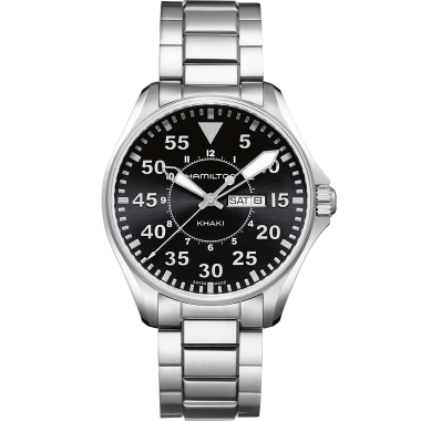 飞行员双历石英表