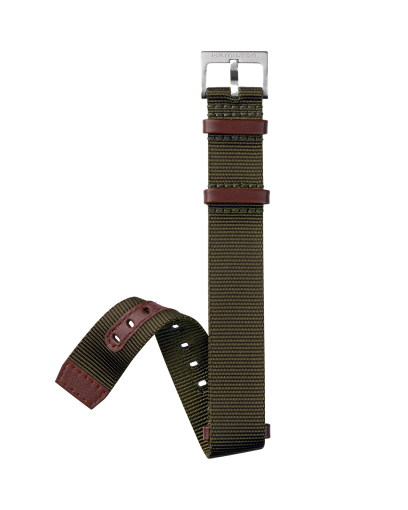绿色NATO表带 20毫米 标准长度
