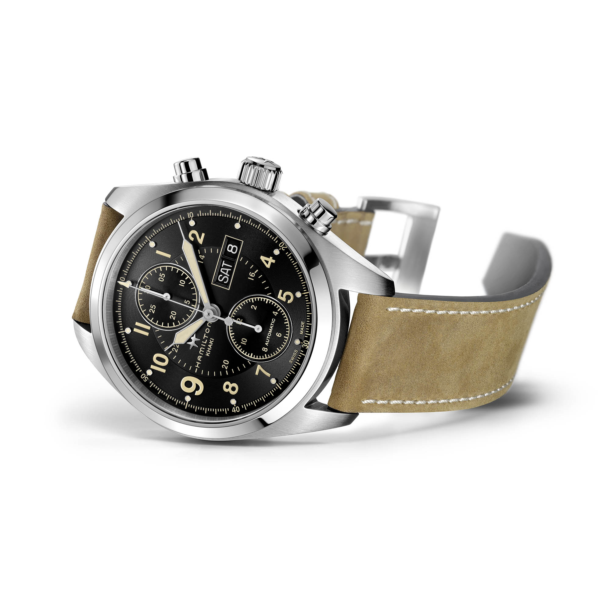 Khaki Field Chronometer Watch - Black Dial - H71616535 | Hamilton